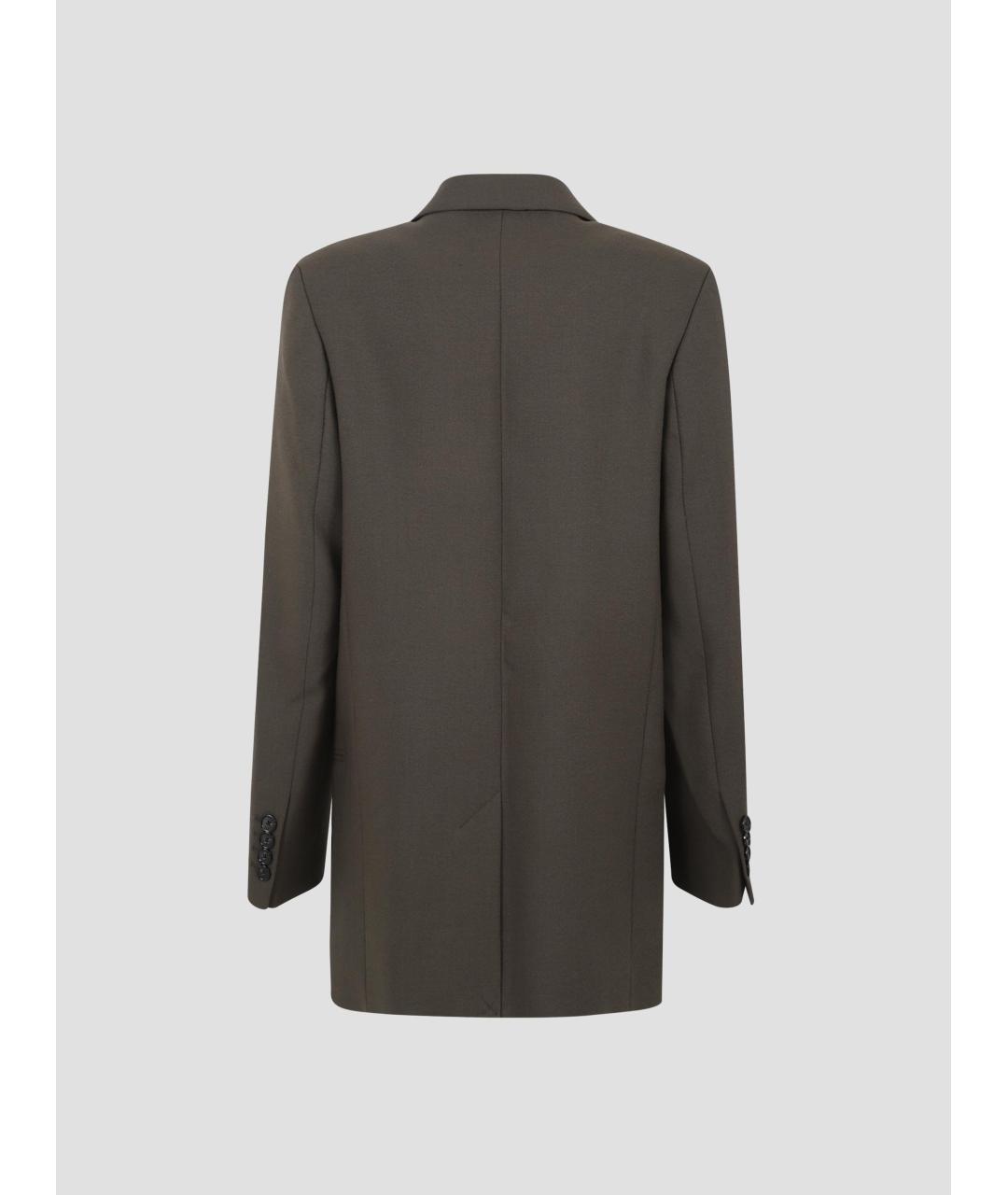 TOTEME Коричневый шерстяной жакет/пиджак, фото 3