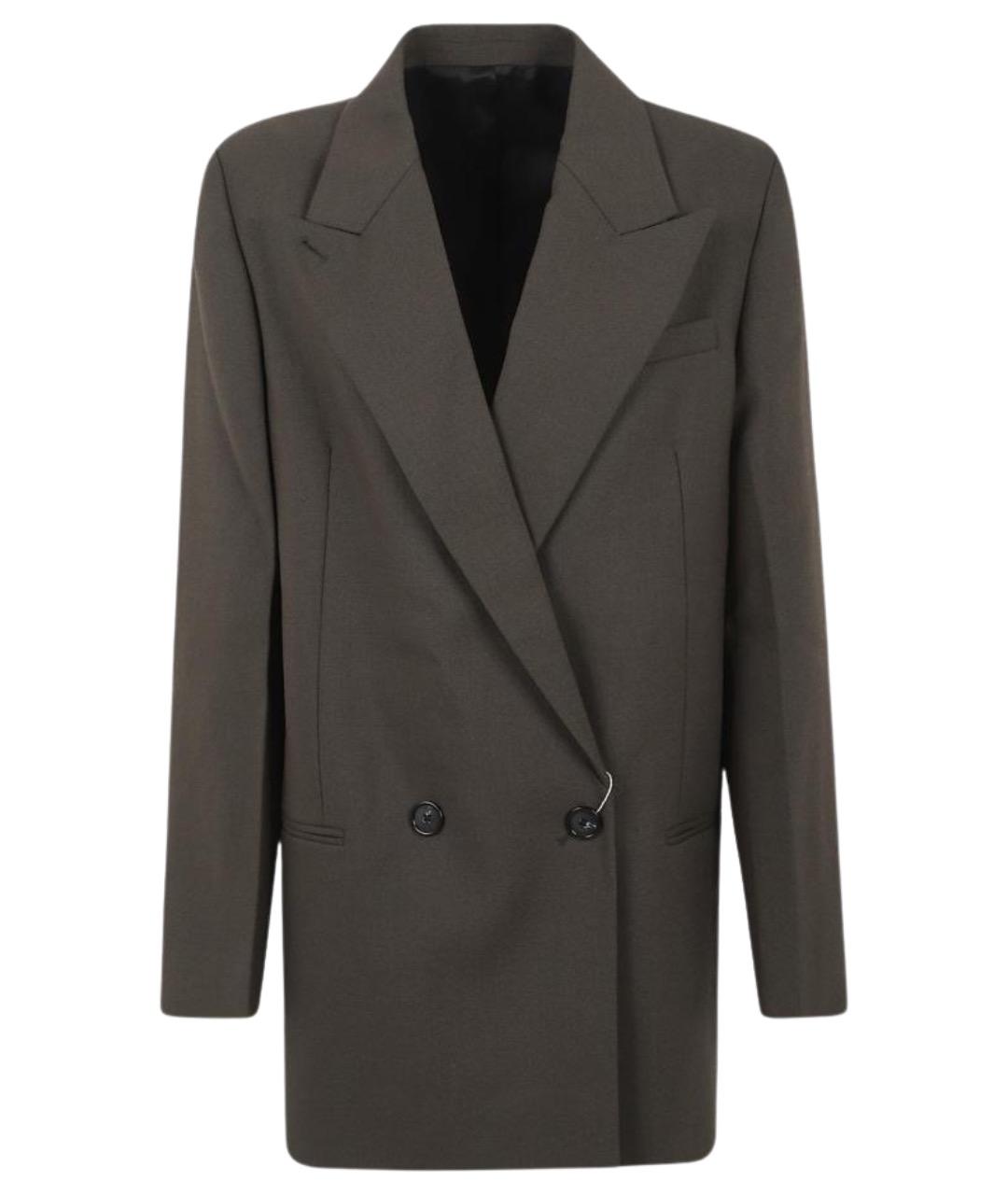 TOTEME Коричневый шерстяной жакет/пиджак, фото 1