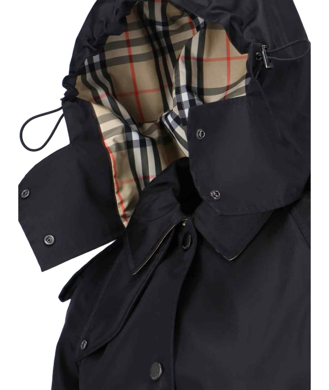 BURBERRY Черный полиамидовый тренч/плащ, фото 3