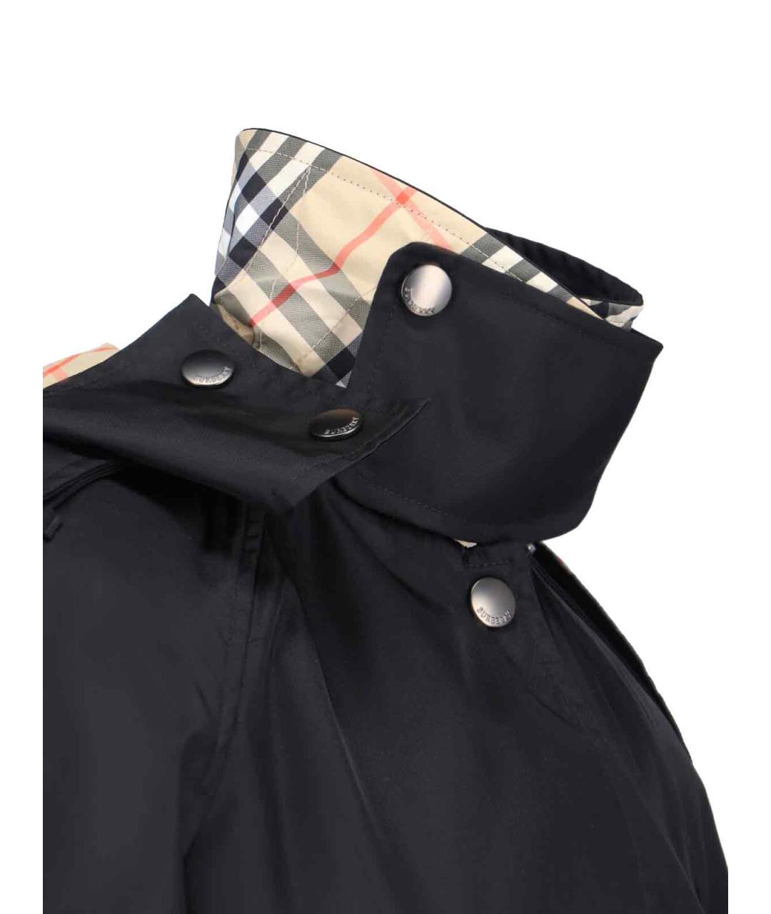 BURBERRY Черный полиамидовый тренч/плащ, фото 4