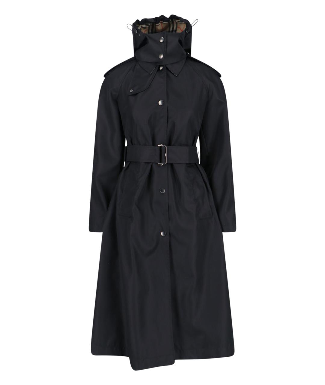 BURBERRY Черный полиамидовый тренч/плащ, фото 1