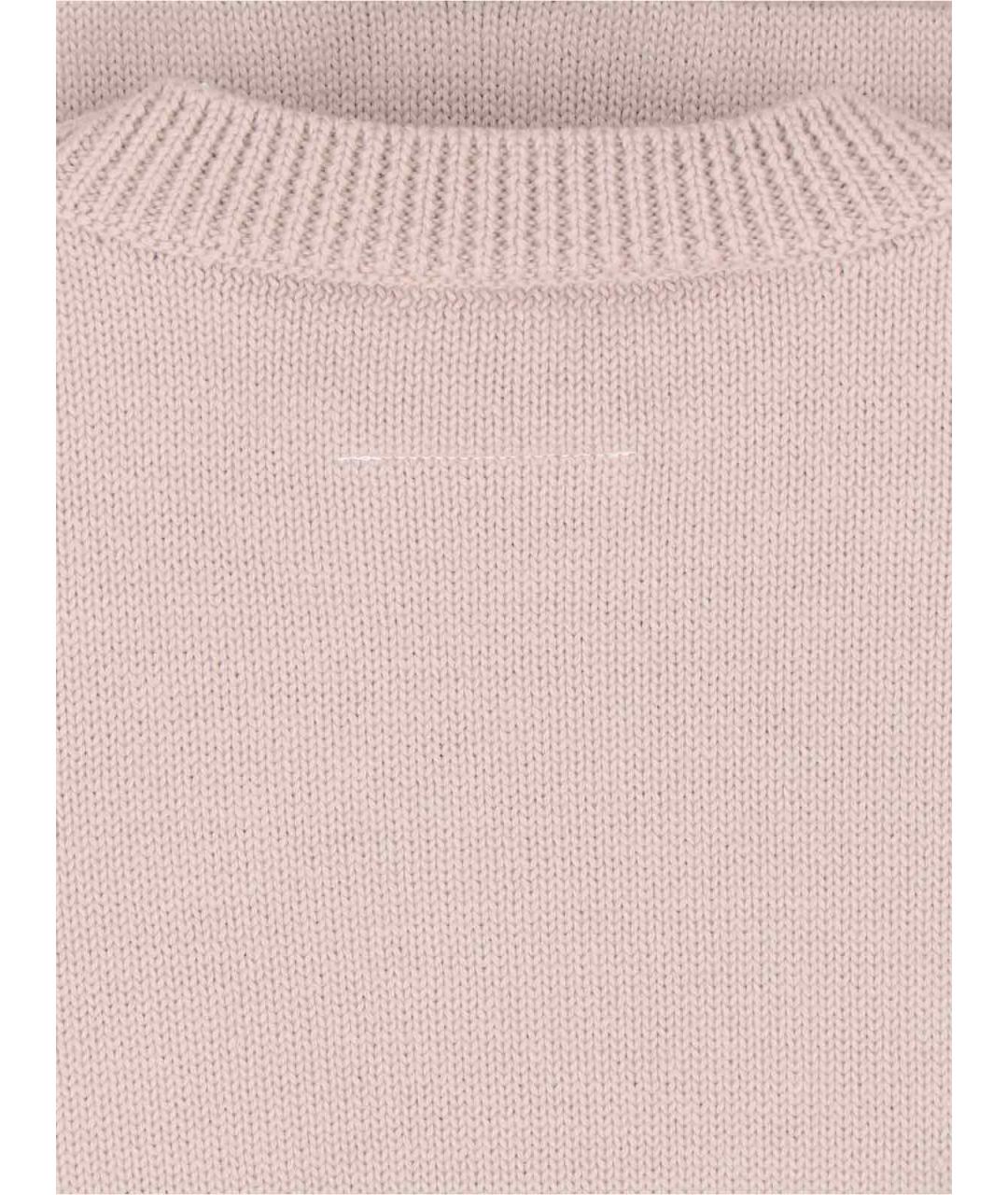 MM6 MAISON MARGIELA Бежевый шерстяной джемпер / свитер, фото 4