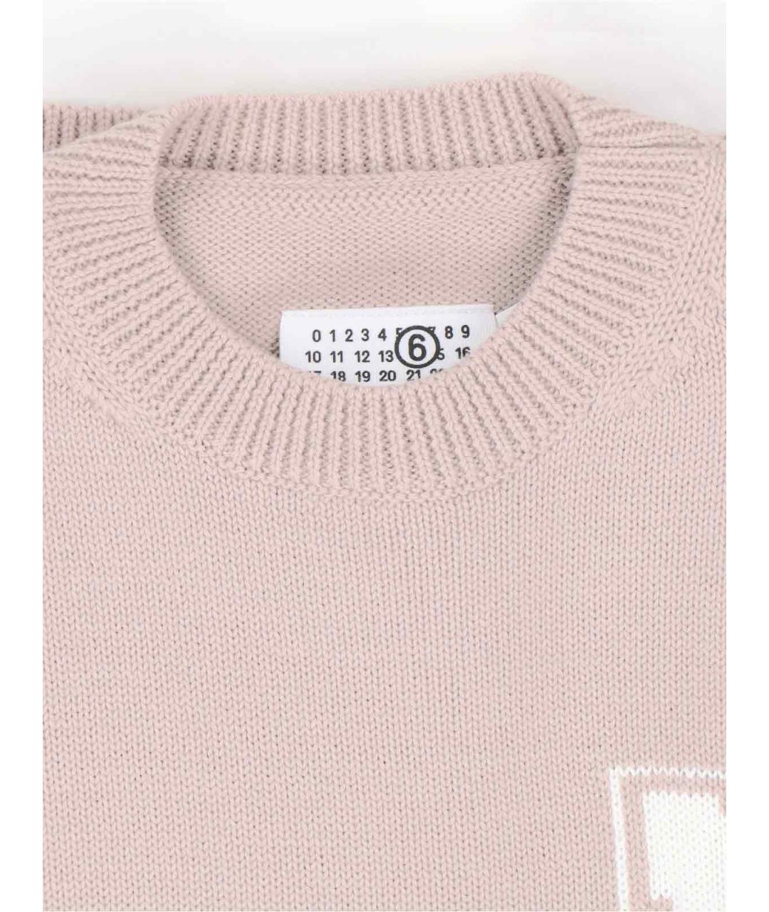 MM6 MAISON MARGIELA Бежевый шерстяной джемпер / свитер, фото 3