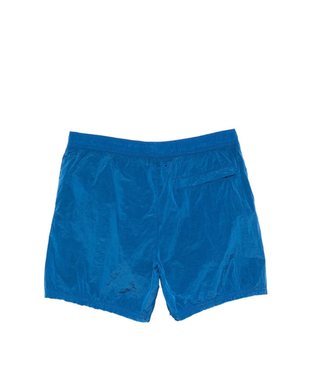 STONE ISLAND Синие полиамидовые шорты, фото 2