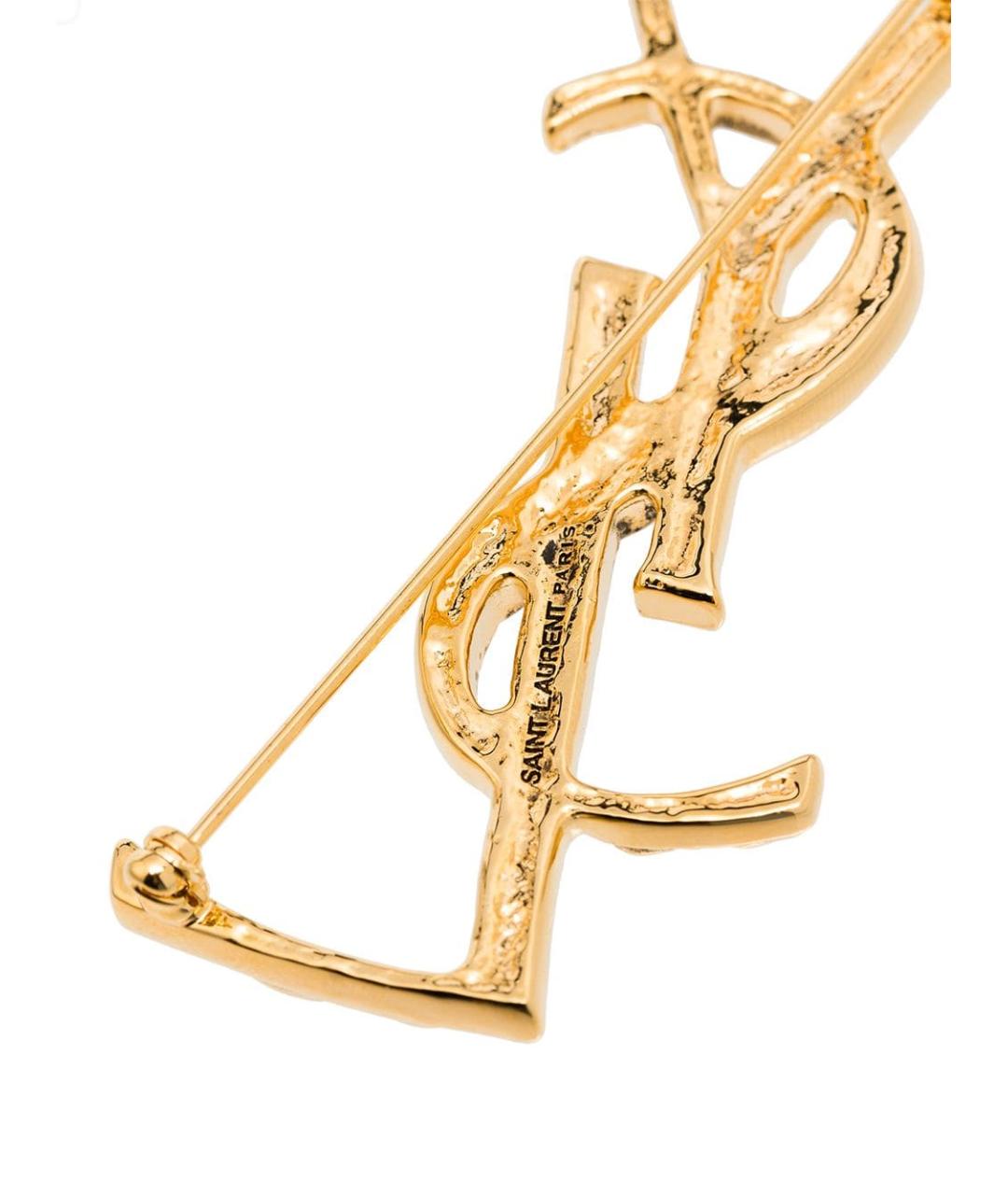 SAINT LAURENT Золотая металлическая булавка / брошь, фото 4