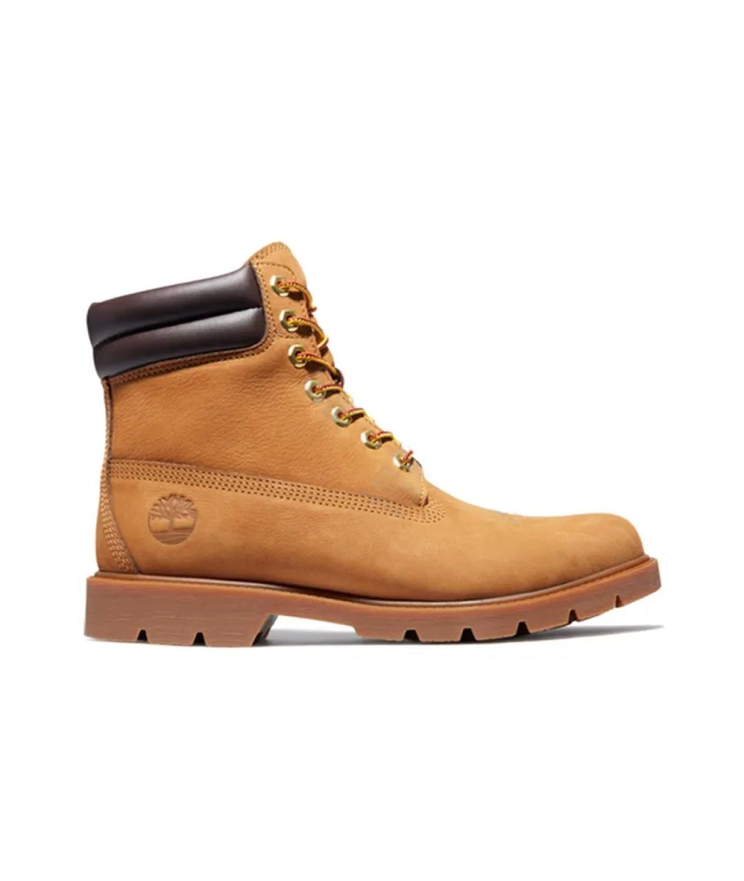 TIMBERLAND Горчичные нубуковые высокие ботинки, фото 1