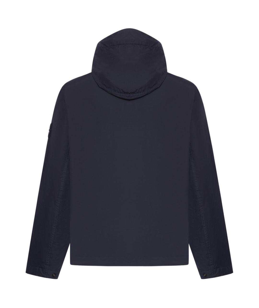 STONE ISLAND Темно-синяя полиамидовая куртка, фото 2