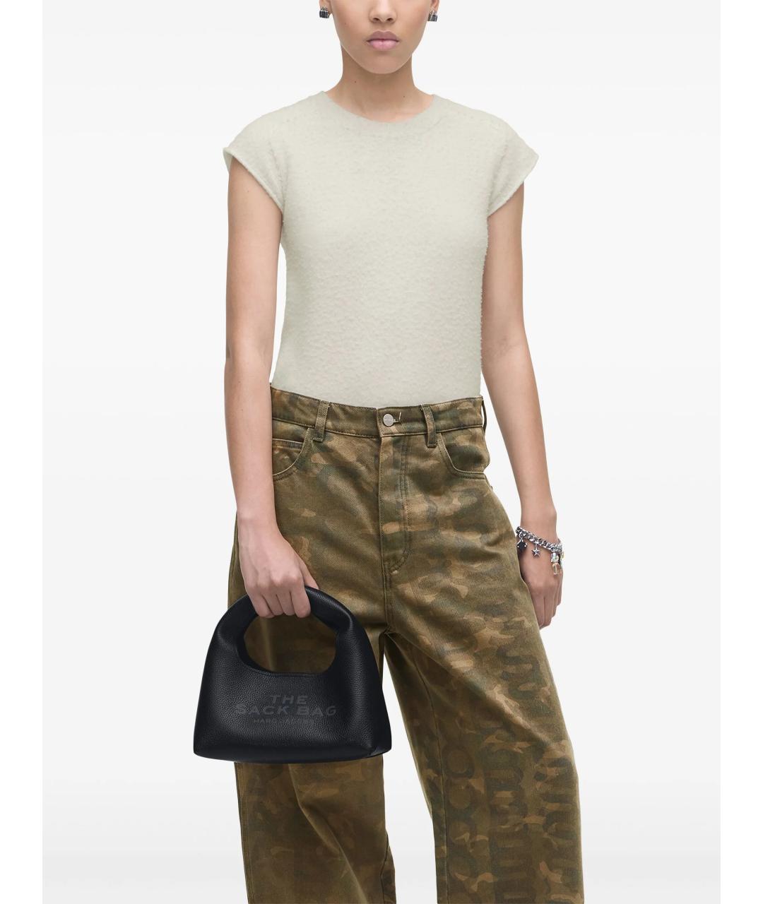 MARC JACOBS Черная кожаная сумка тоут, фото 2