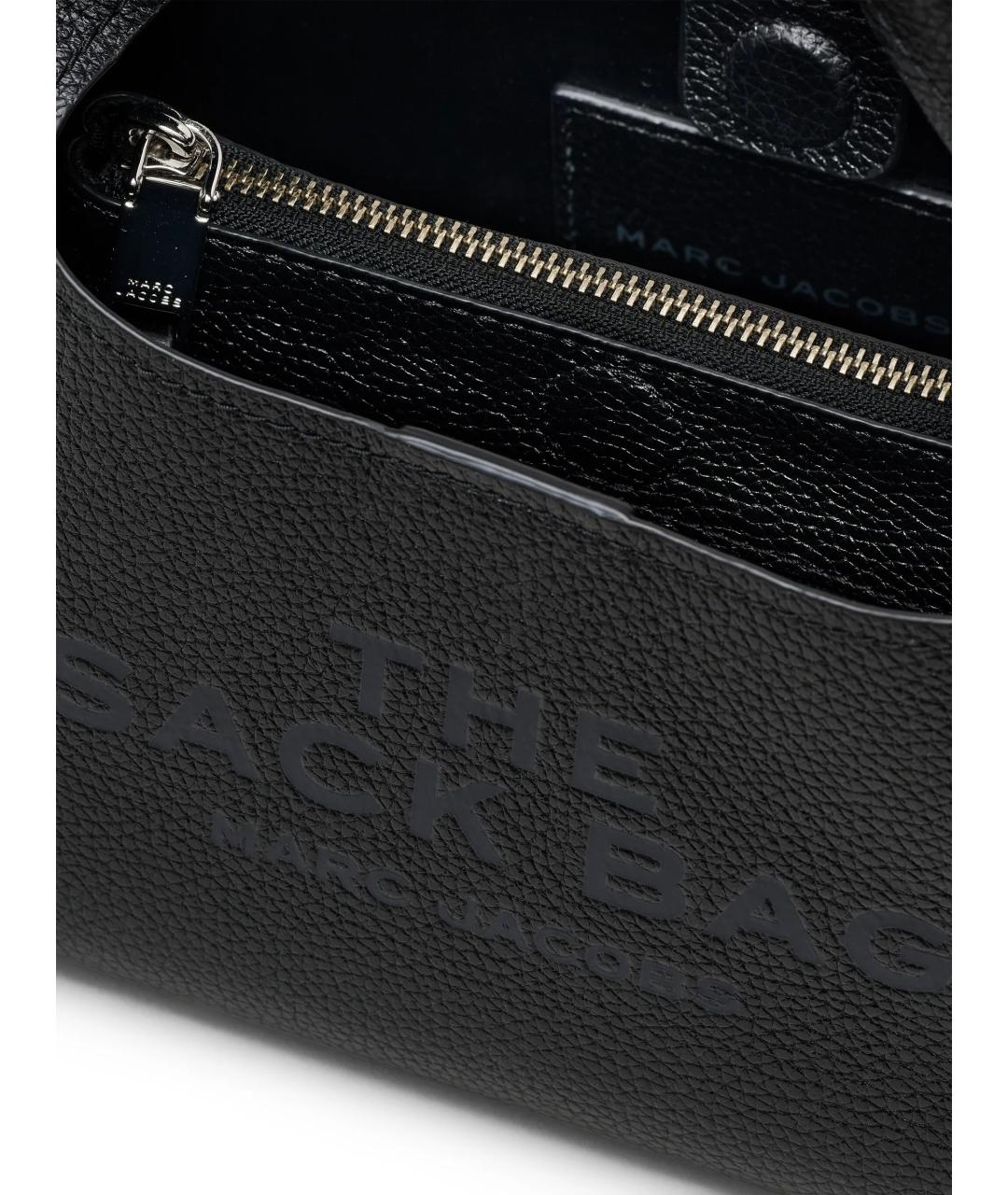 MARC JACOBS Черная кожаная сумка тоут, фото 6