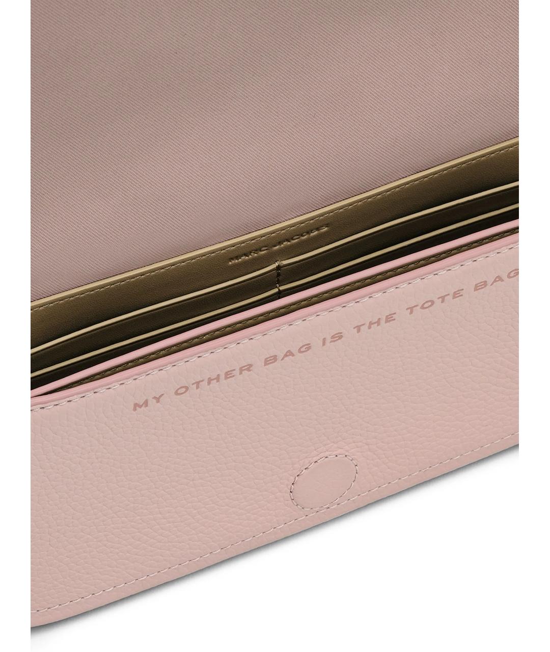 MARC JACOBS Розовая кожаная сумка через плечо, фото 6