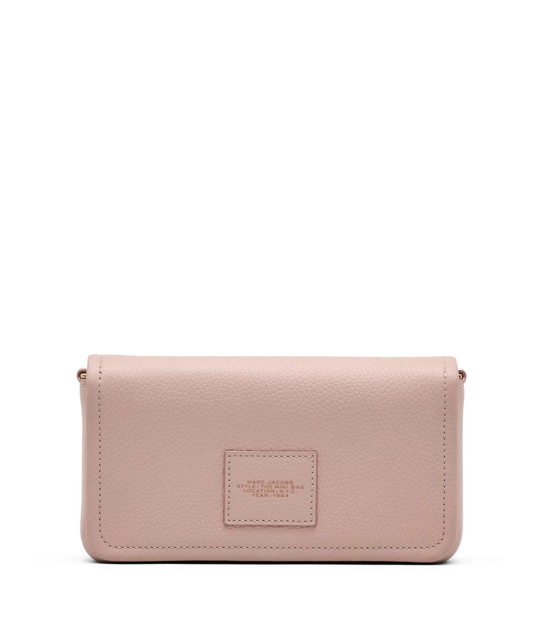 MARC JACOBS Розовая кожаная сумка через плечо, фото 4