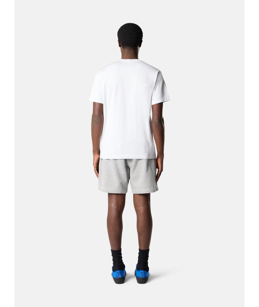 STONE ISLAND Белая хлопковая футболка, фото 5