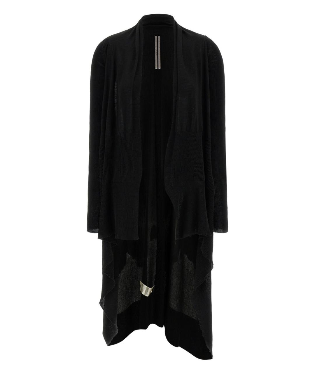 RICK OWENS Черный шерстяной кардиган, фото 1