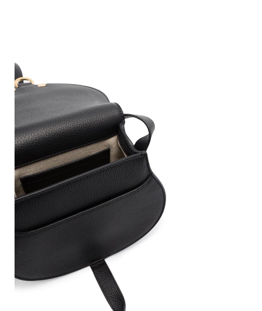 CHLOE Черная кожаная сумка через плечо, фото 5