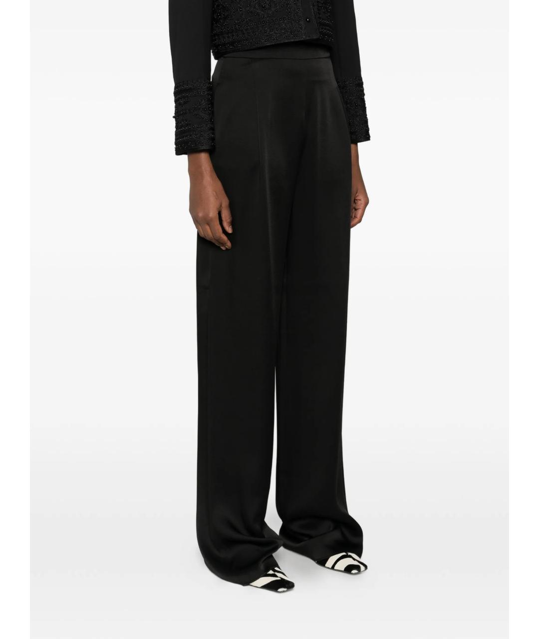 MAX MARA STUDIO Черные прямые брюки, фото 3