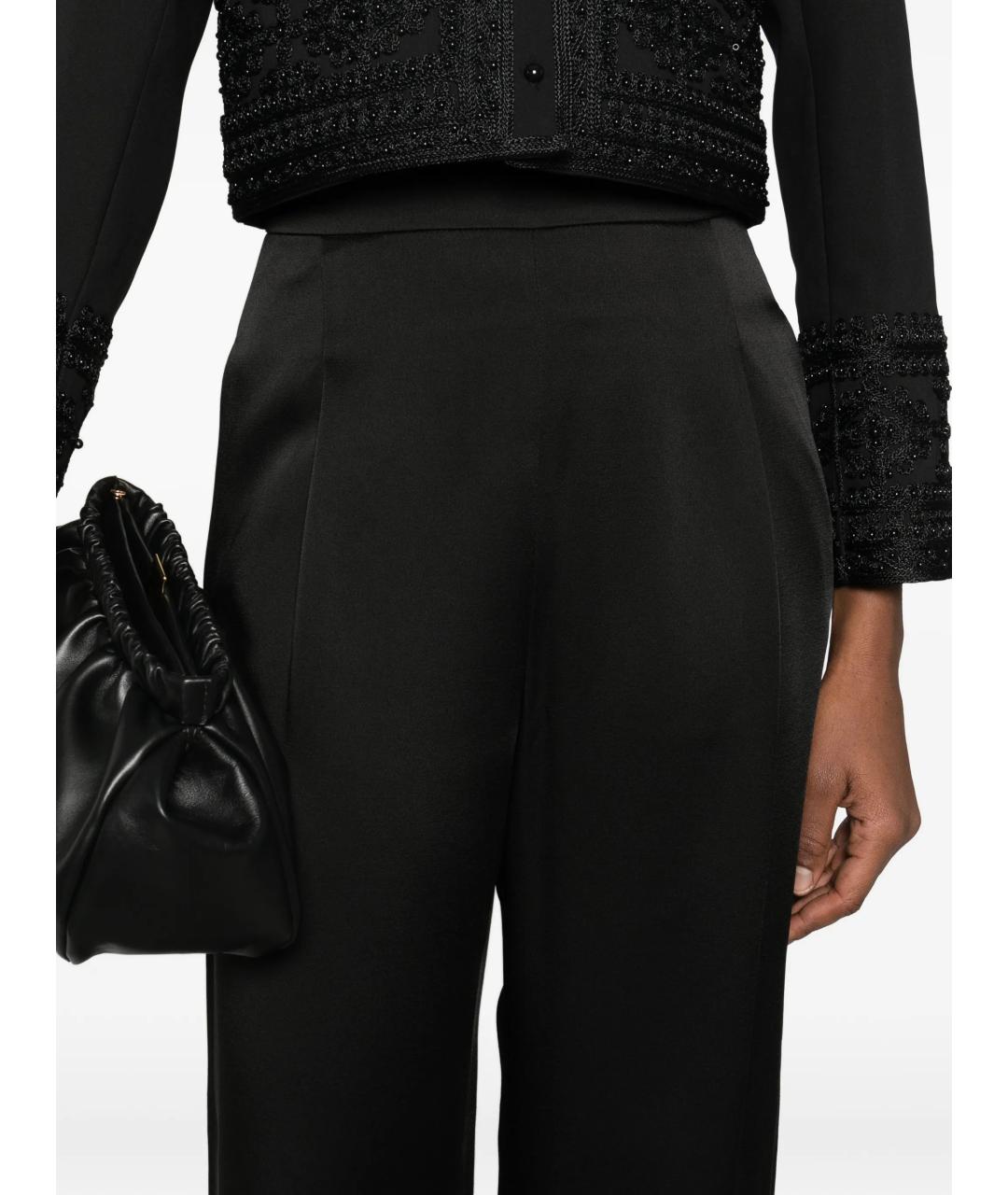 MAX MARA STUDIO Черные прямые брюки, фото 5