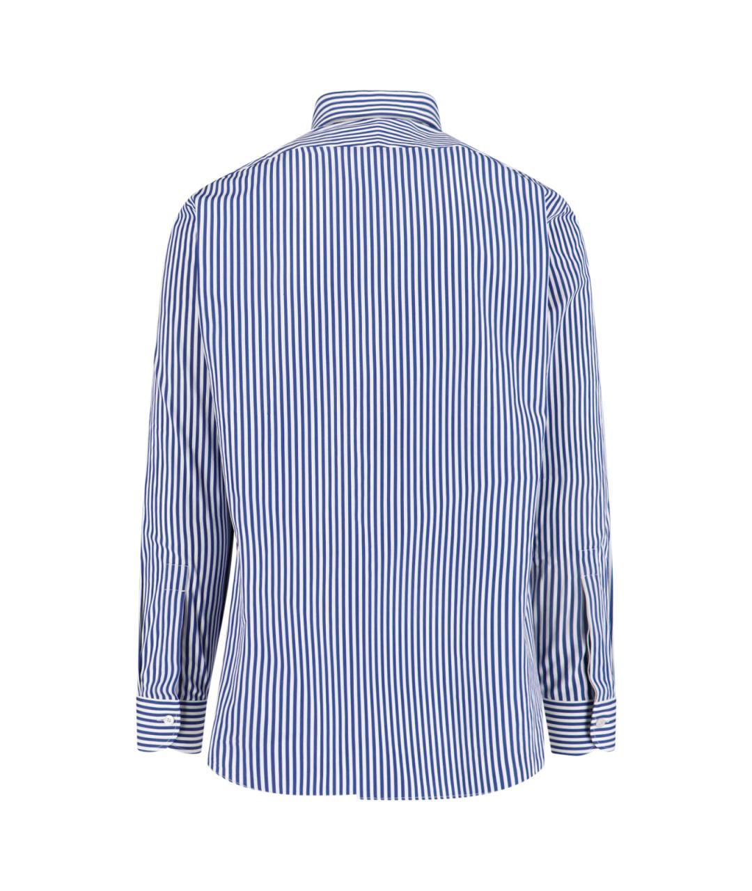 TOM FORD Синяя хлопковая кэжуал рубашка, фото 2