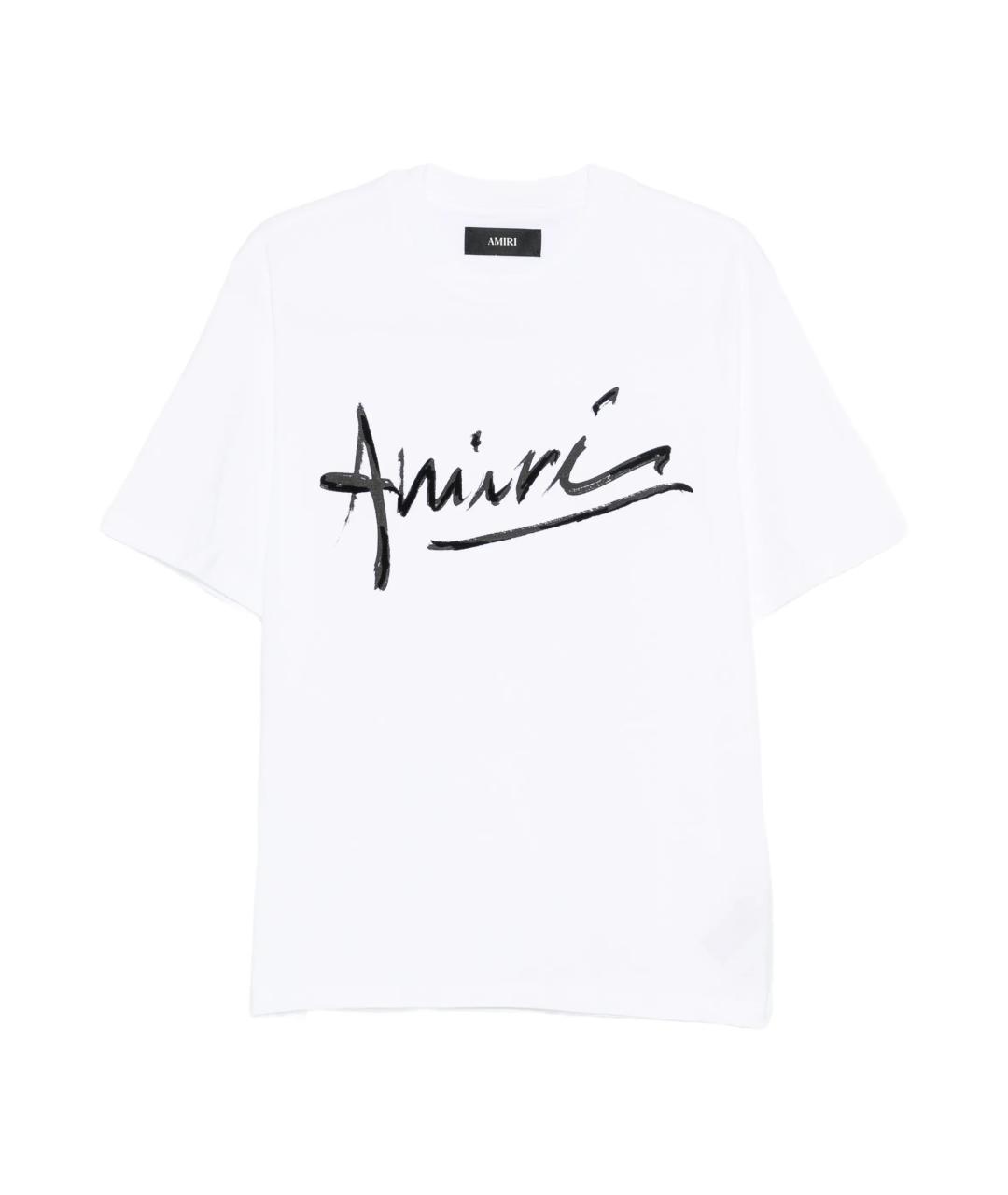 AMIRI Белая хлопковая футболка, фото 1