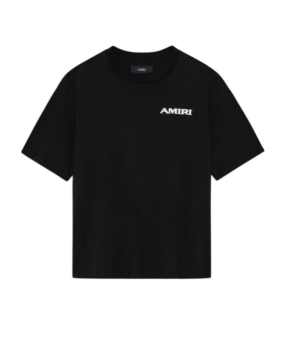 AMIRI Черная хлопковая футболка, фото 1