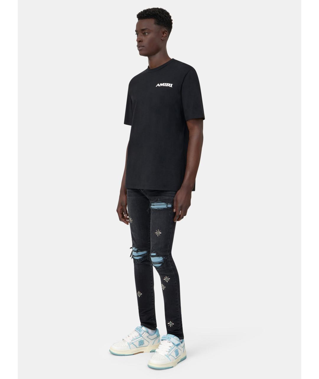 AMIRI Черная хлопковая футболка, фото 3