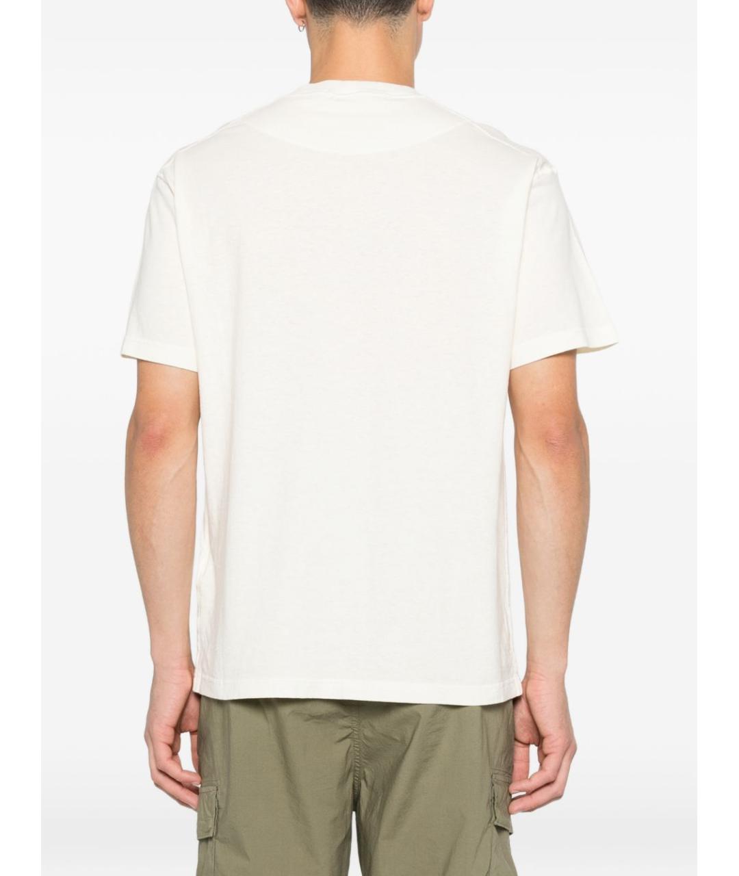 STONE ISLAND Белая футболка, фото 4