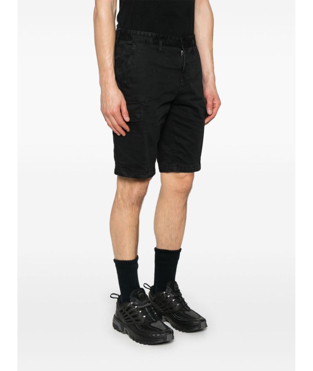 STONE ISLAND Черные шорты, фото 3