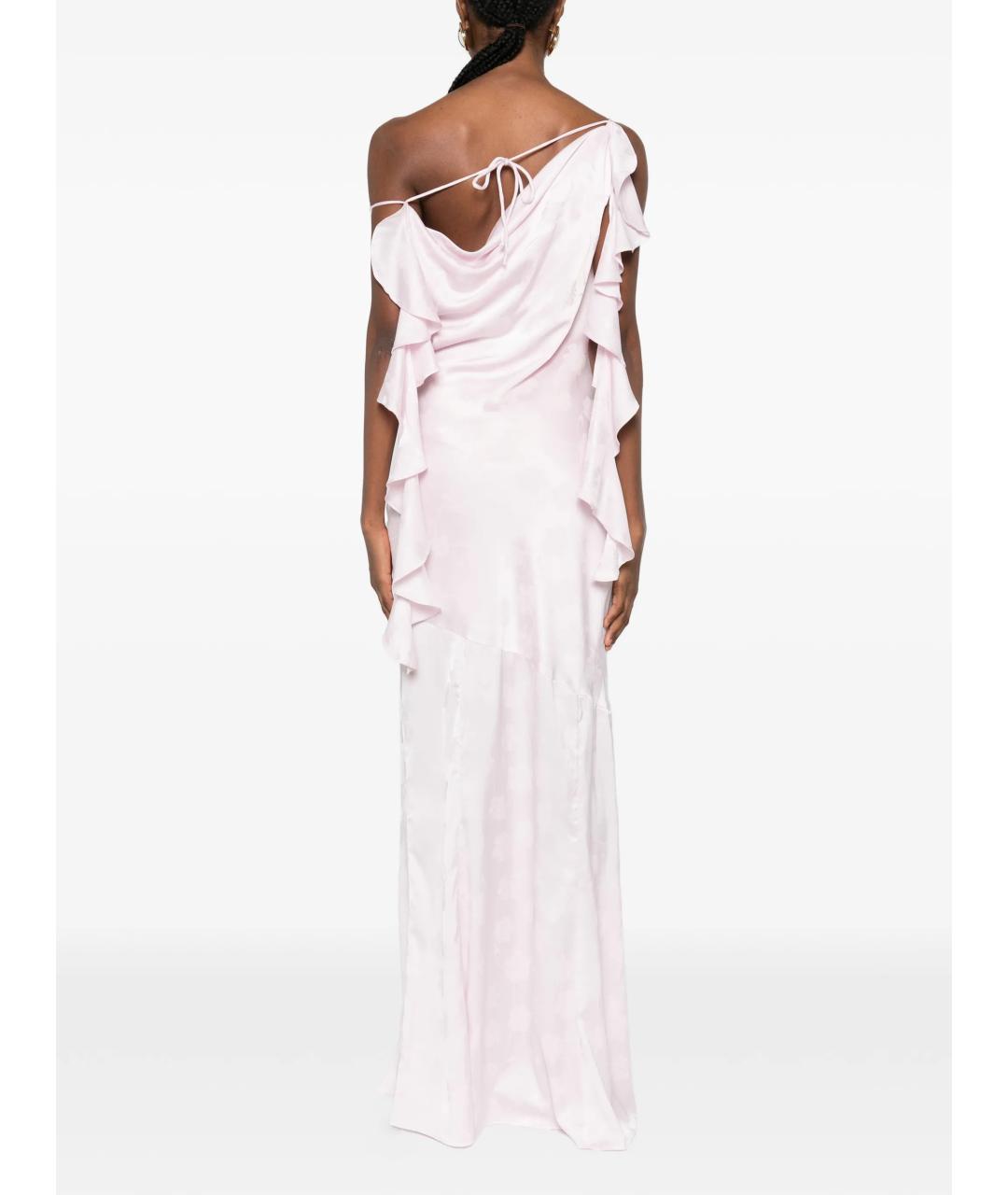ROTATE Розовое полиэстеровое вечернее платье, фото 4