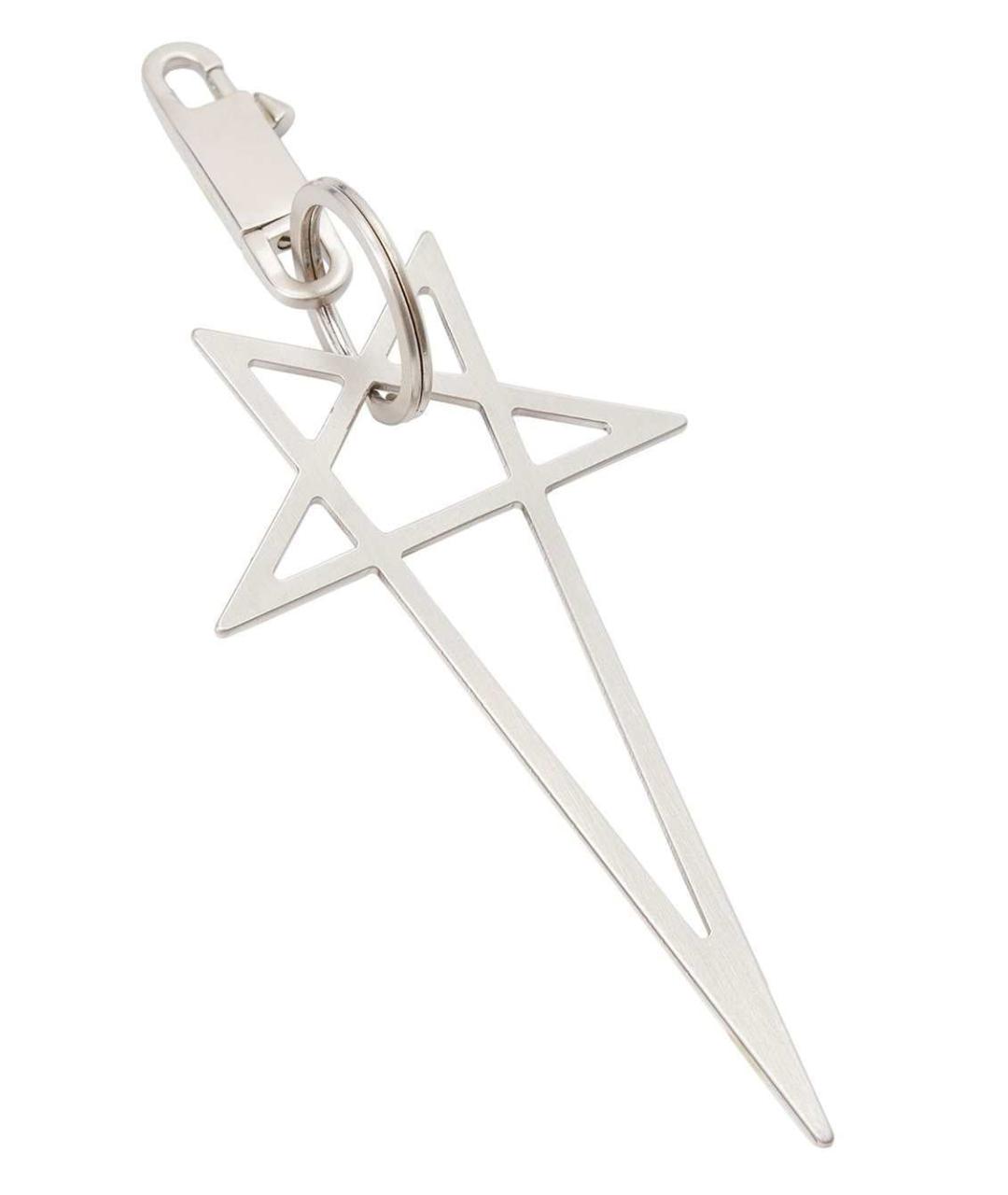 RICK OWENS Серебрянный брелок, фото 2