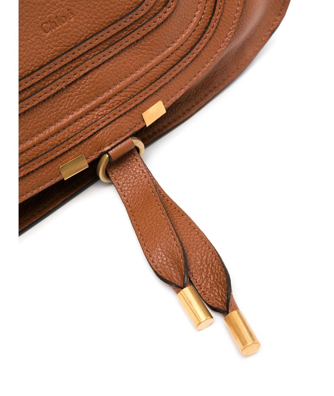 CHLOE Коричневая кожаная сумка тоут, фото 4
