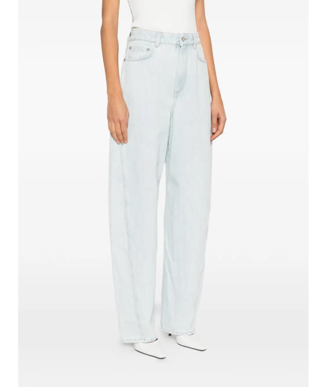 GIVENCHY Голубые хлопковые прямые джинсы, фото 3