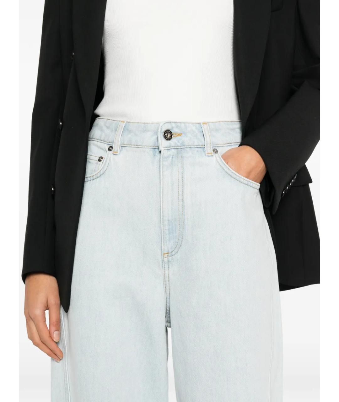 GIVENCHY Голубые хлопковые прямые джинсы, фото 5