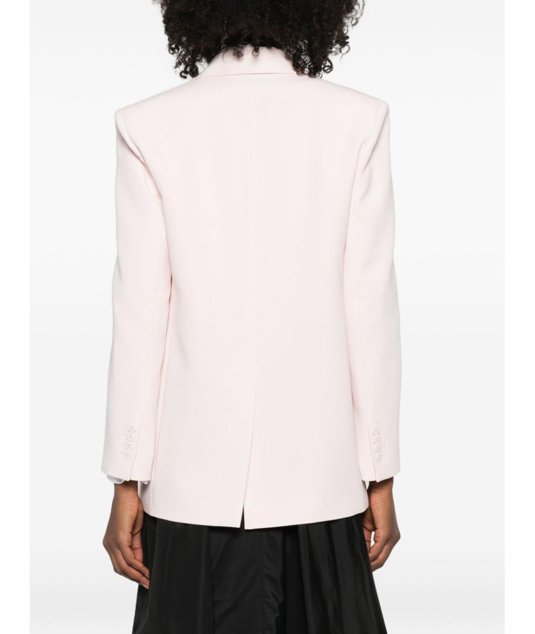 MAX MARA STUDIO Розовый ацетатный жакет/пиджак, фото 4