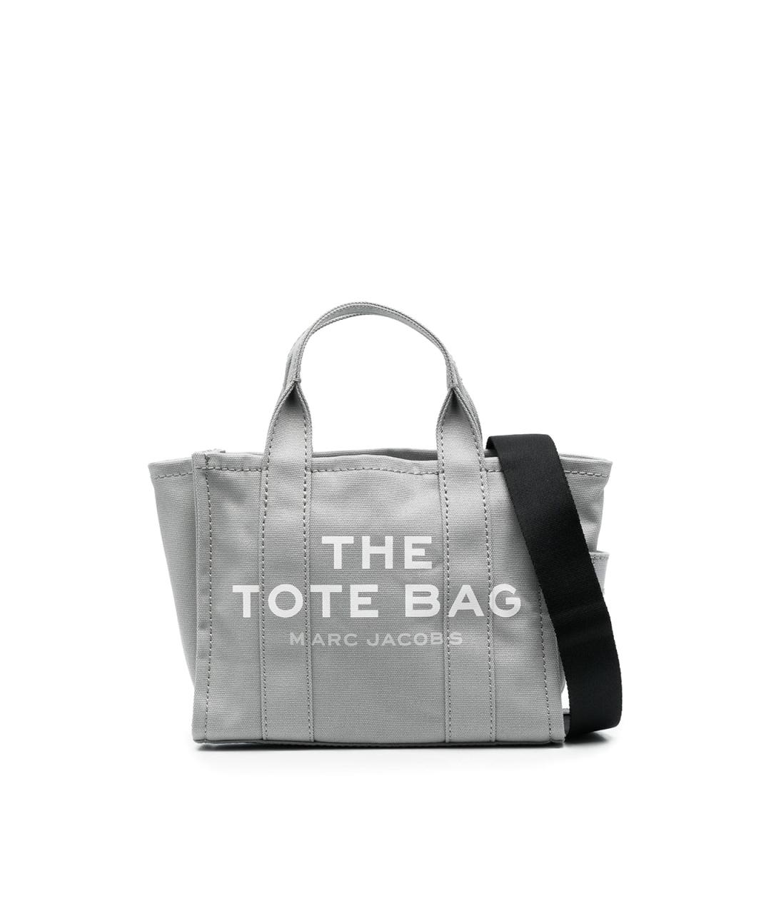 MARC JACOBS Серая тканевая сумка тоут, фото 1