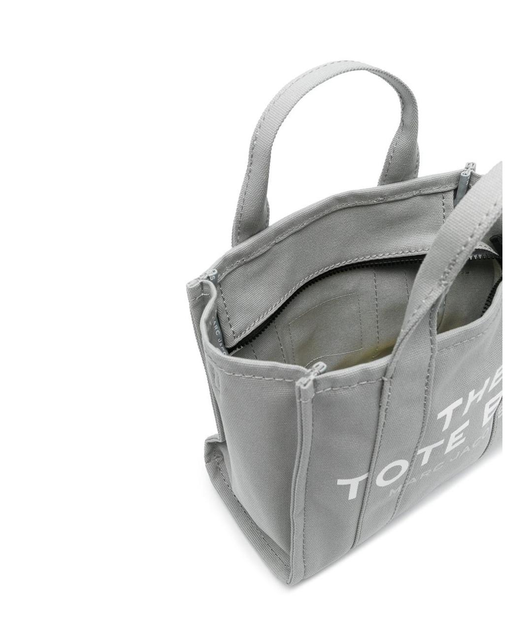 MARC JACOBS Серая тканевая сумка тоут, фото 4