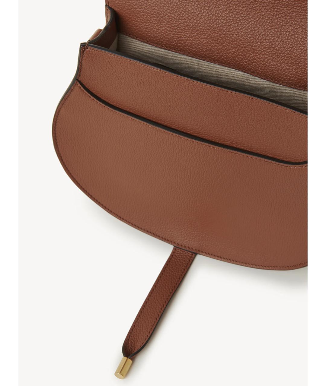 CHLOE Коричневая кожаная сумка тоут, фото 3