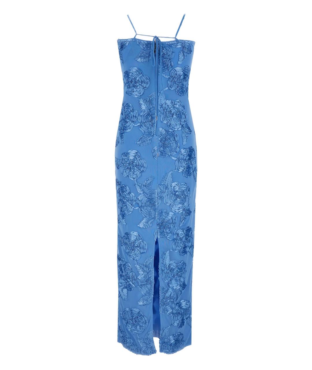 ROTATE Синее полиэстеровое коктейльное платье, фото 2