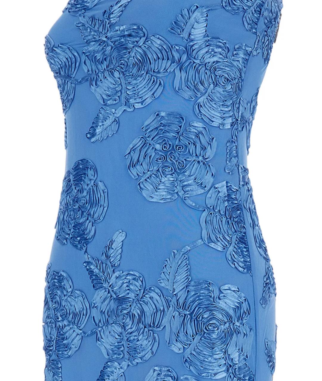 ROTATE Синее полиэстеровое коктейльное платье, фото 3