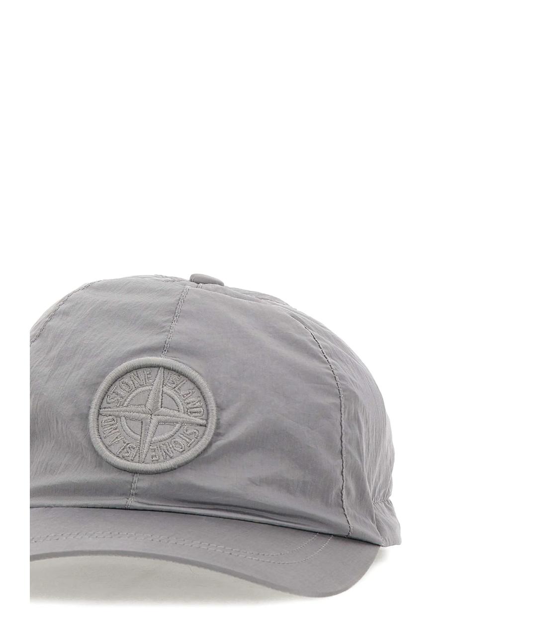 STONE ISLAND Серая кепка/бейсболка, фото 3