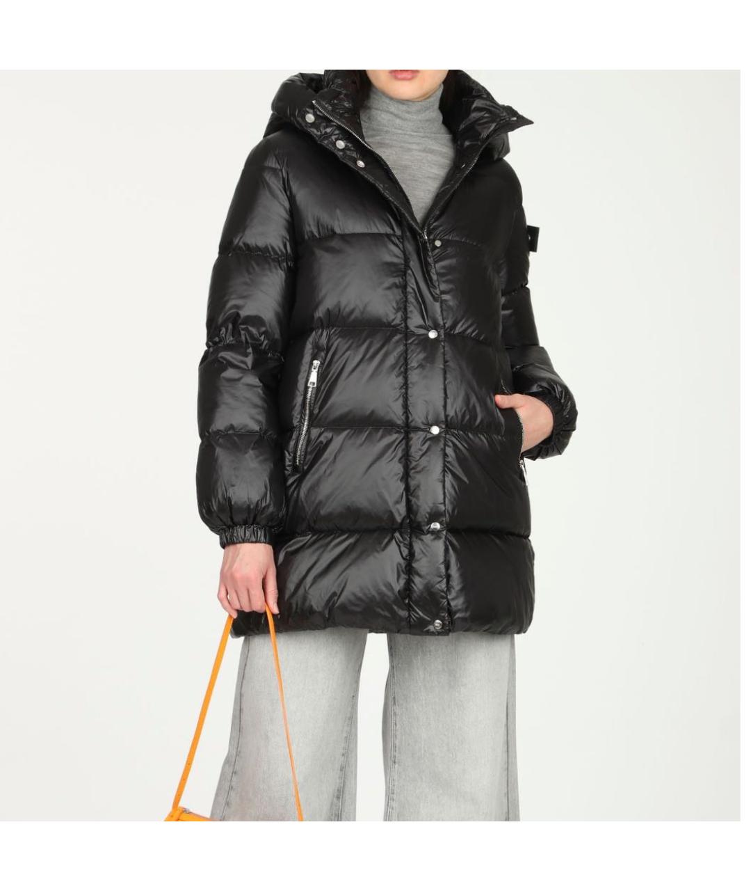 ADD Черный полиамидовый пуховик, фото 6