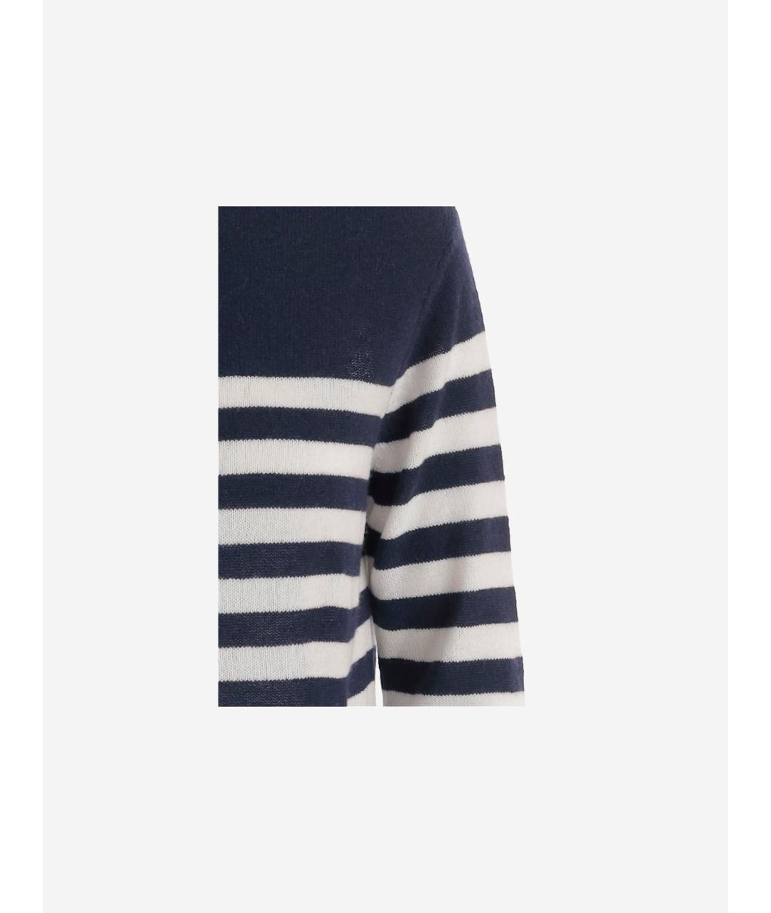 Bruno Manetti Синий кашемировый джемпер / свитер, фото 3