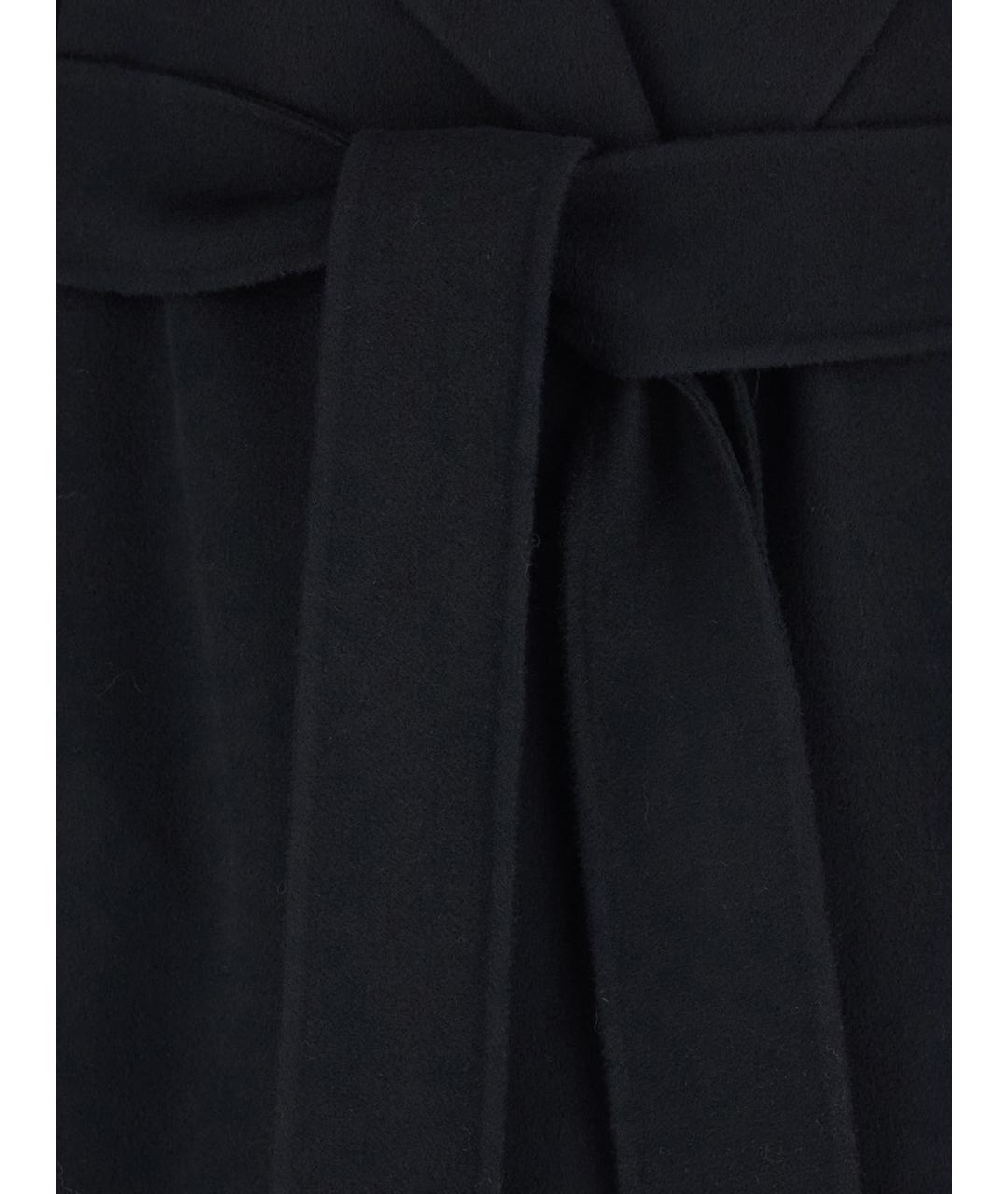 MAX MARA STUDIO Черное шерстяное пальто, фото 3