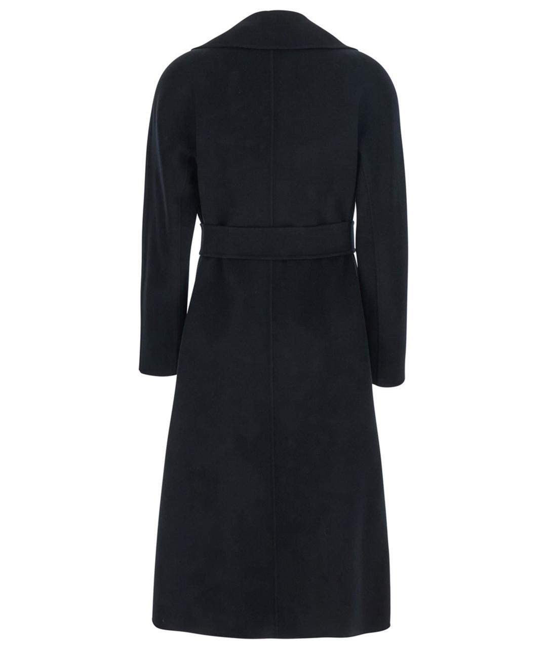 MAX MARA STUDIO Черное шерстяное пальто, фото 2