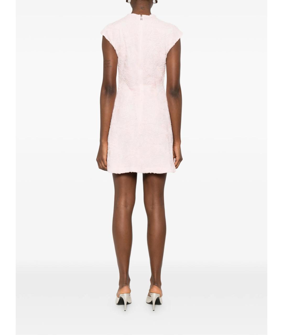 ROTATE Розовое полиэстеровое платье, фото 4