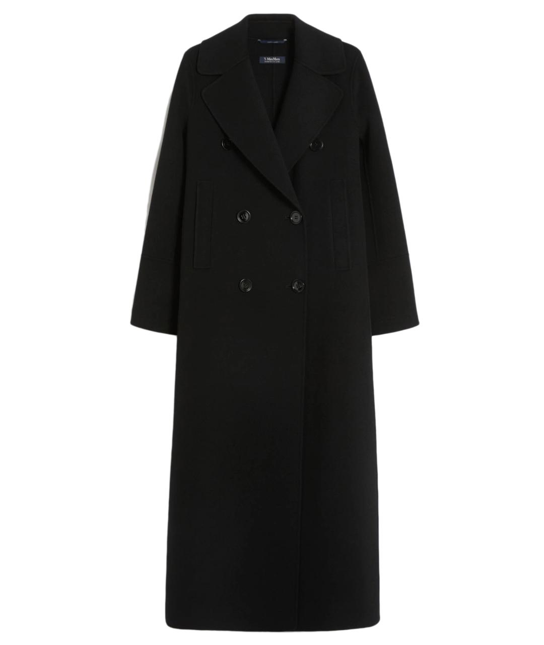 'S MAX MARA Черное шерстяное пальто, фото 1