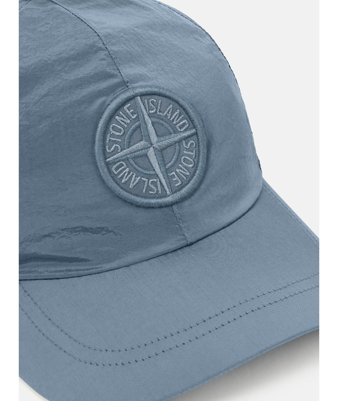 STONE ISLAND Голубая кепка/бейсболка, фото 3