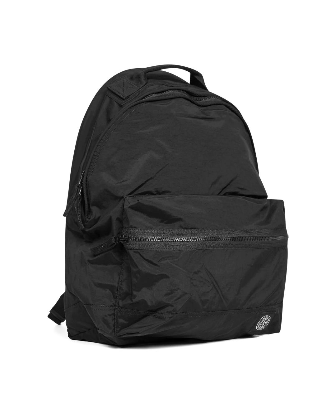 STONE ISLAND Черный синтетический рюкзак, фото 3
