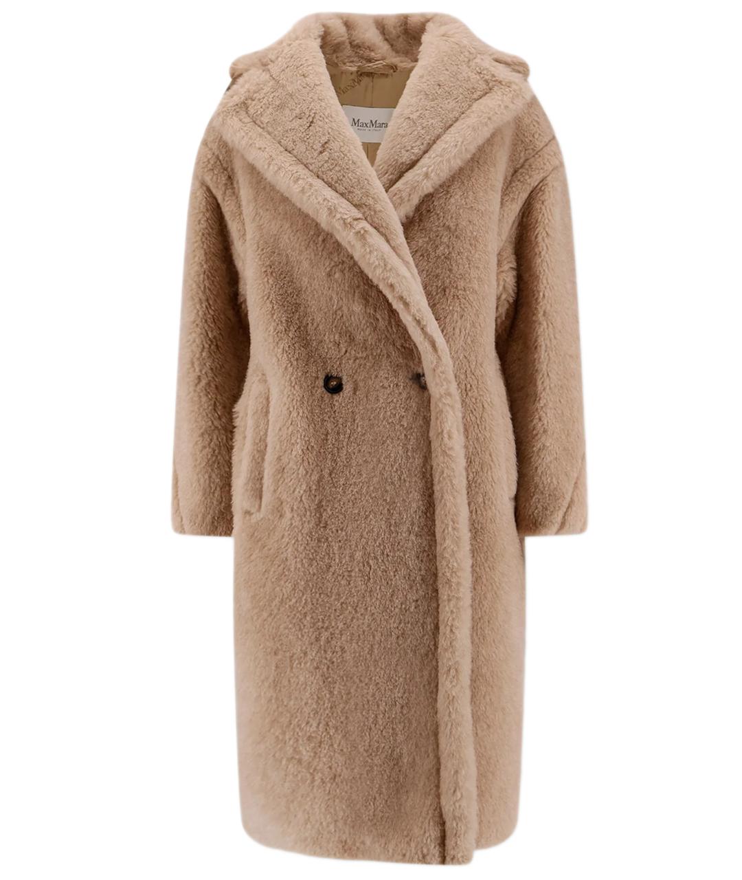 MAX MARA Бежевое шерстяное пальто, фото 1