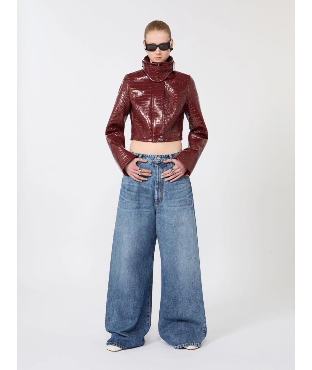 SPORTMAX Бордовая куртка, фото 2