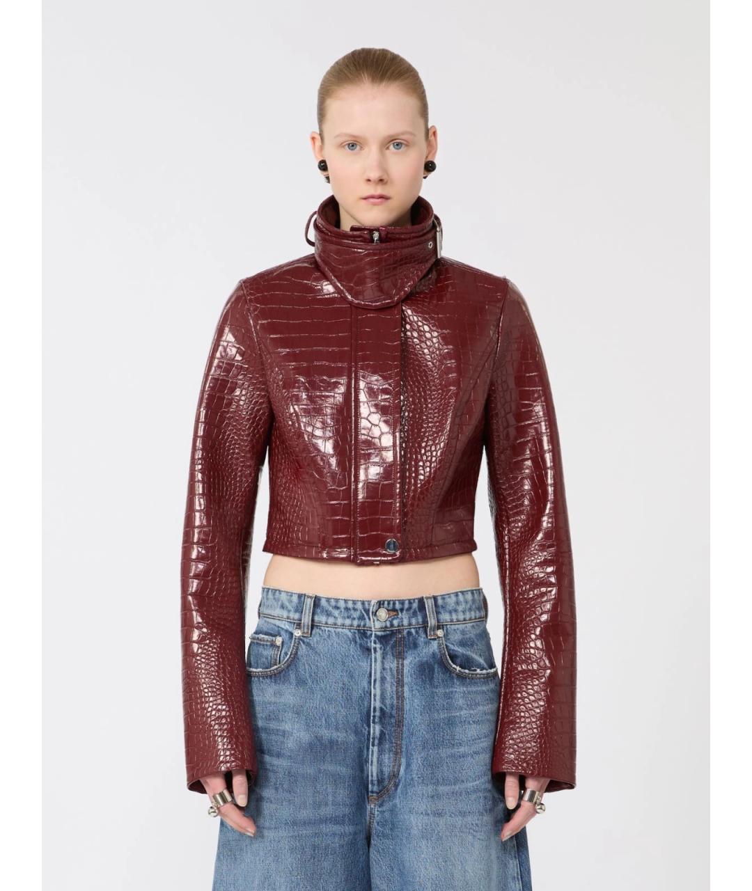 SPORTMAX Бордовая куртка, фото 3