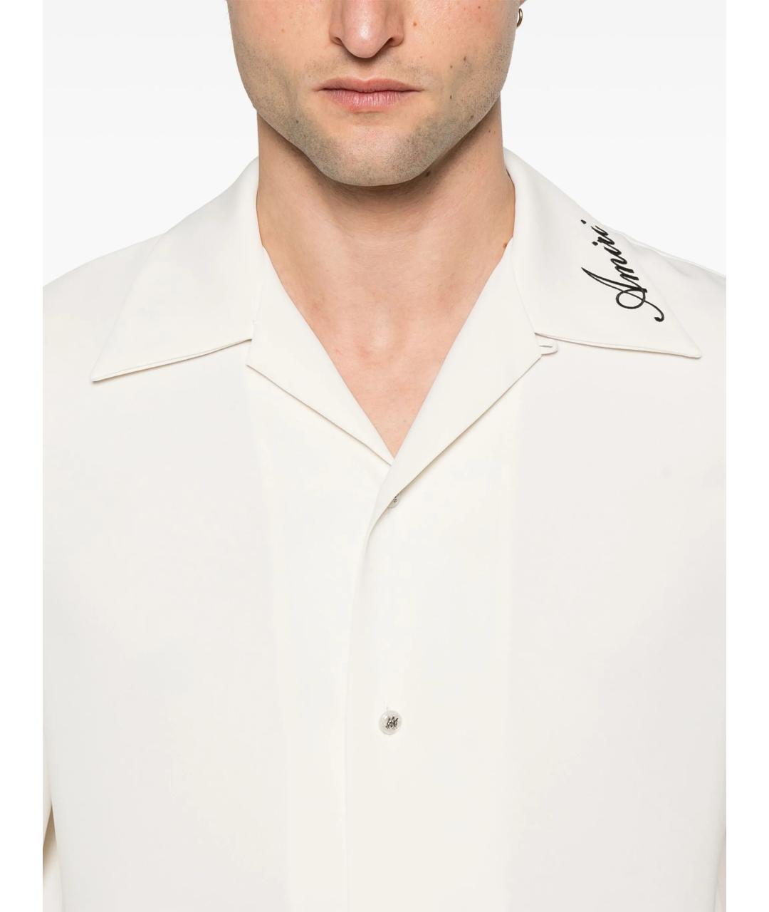 AMIRI Белая хлопко-полиэстеровая кэжуал рубашка, фото 5